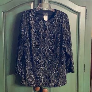 Black and Silver top